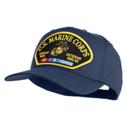 U.S. Marine Corps Korean War Veteran 1950-53 Patched Solid Cotton Twill 5 Panel Prostyle Snap Cap - Navy OSFM