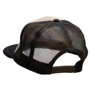 Cadillac Car Patched Flat Bill Foam Camo Mesh Trucker Cap