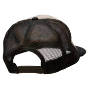 Cadillac Car Patched Flat Bill Foam Camo Mesh Trucker Cap