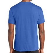 Dad The Man The Myth The Legend Men's Big Size Performance Blend Crew Neck T-Shirt - True-Royal XS