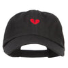 Mini Broken Heart Embroidered Low Cap