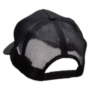 Strong Grandpa Five Panels Pro Style Trucker Mesh Cap - Black OSFM