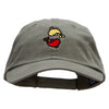 New Year Fish Embroidered Low Profile Dyed Cotton Twill Cap