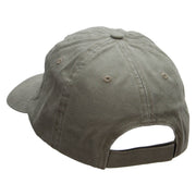 New Year Fish Embroidered Low Profile Dyed Cotton Twill Cap