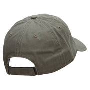 New Year Fish Embroidered Low Profile Dyed Cotton Twill Cap