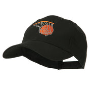 Basketball in Net Embroidered Cap