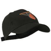 Basketball in Net Embroidered Cap