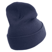 Omg Cartoon Embroidered 12 Inch Long Knitted Beanie - Navy OSFM