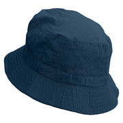 Pumpkin Boo Embroidered Bucket Hat - Denim OSFM