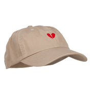 Mini Broken Heart Embroidered Low Cap