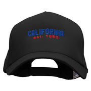 California Year Established 5 Panel Pro Style Brushed Cap - Black OSFM