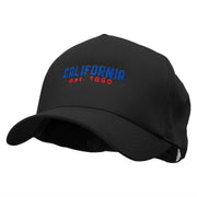 California Year Established 5 Panel Pro Style Brushed Cap - Black OSFM