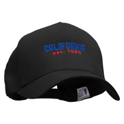 California Year Established 5 Panel Pro Style Brushed Cap - Black OSFM