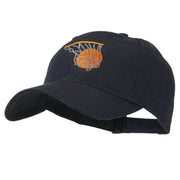 Basketball in Net Embroidered Cap