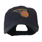 Basketball in Net Embroidered Cap