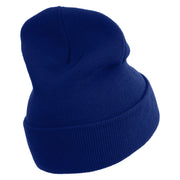 Omg Cartoon Embroidered 12 Inch Long Knitted Beanie - Royal OSFM