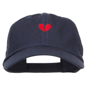 Mini Broken Heart Embroidered Low Cap