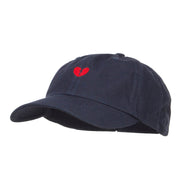 Mini Broken Heart Embroidered Low Cap