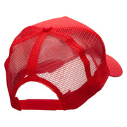 Strong Grandpa Five Panels Pro Style Trucker Mesh Cap - Red OSFM