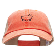 Molcajete Embroidered Washed Trucker Cap