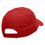 New Year Fish Embroidered Low Profile Dyed Cotton Twill Cap