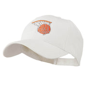 Basketball in Net Embroidered Cap