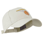 Basketball in Net Embroidered Cap