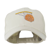 Basketball in Net Embroidered Cap