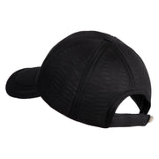 Pickleball Balls Embroidered Iron on  Patched Deluxe Performance Mesh Cap - Black OSFM