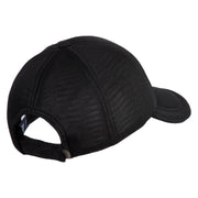 Pickleball Balls Embroidered Iron on  Patched Deluxe Performance Mesh Cap - Black OSFM