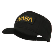 Black NASA Embroidered Patched High Profile Cap