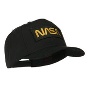 Black NASA Embroidered Patched High Profile Cap