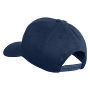 U.S. Marine Corps Veteran Red Patched Solid Cotton Twill Pro Style Cap - Navy OSFM