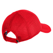 Pickleball Balls Embroidered Iron on  Patched Deluxe Performance Mesh Cap - Red OSFM