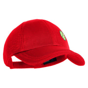 Pickleball Balls Embroidered Iron on  Patched Deluxe Performance Mesh Cap - Red OSFM