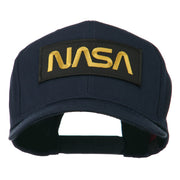 Black NASA Embroidered Patched High Profile Cap