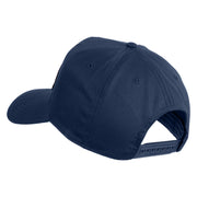 Purple Heart Korean War Combat Wounded Patched Solid Cotton Twill 5 Panel Prostyle Snap Cap - Navy OSFM