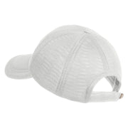 Pickleball Balls Embroidered Iron on  Patched Deluxe Performance Mesh Cap - White OSFM