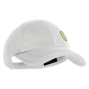 Pickleball Balls Embroidered Iron on  Patched Deluxe Performance Mesh Cap - White OSFM