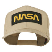 Black NASA Embroidered Patched High Profile Cap