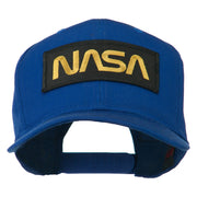 Black NASA Embroidered Patched High Profile Cap