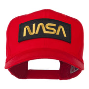 Black NASA Embroidered Patched High Profile Cap