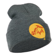 Happy New Year Balloon Embroidered Beanie