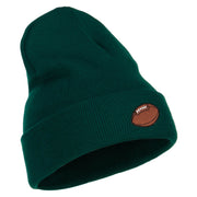 Football Embroidered Long Beanie