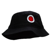 Japan Embroidered Bucket Hat - Black OSFM