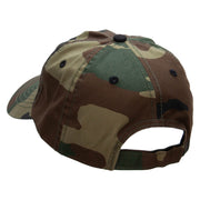 Army Grandfather Embroidered Enzyme Washed Camo Cap - Camo OSFM