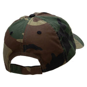 Army Grandfather Embroidered Enzyme Washed Camo Cap - Camo OSFM