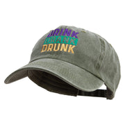 Drink Drank Drunk Cotton Twill Premium Pigment Dyed Cap - Dk-Green OSFM