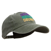 Drink Drank Drunk Cotton Twill Premium Pigment Dyed Cap - Dk-Green OSFM