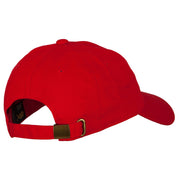 Glitter Christmas Bells Embroidered Unstructured Washed Cap